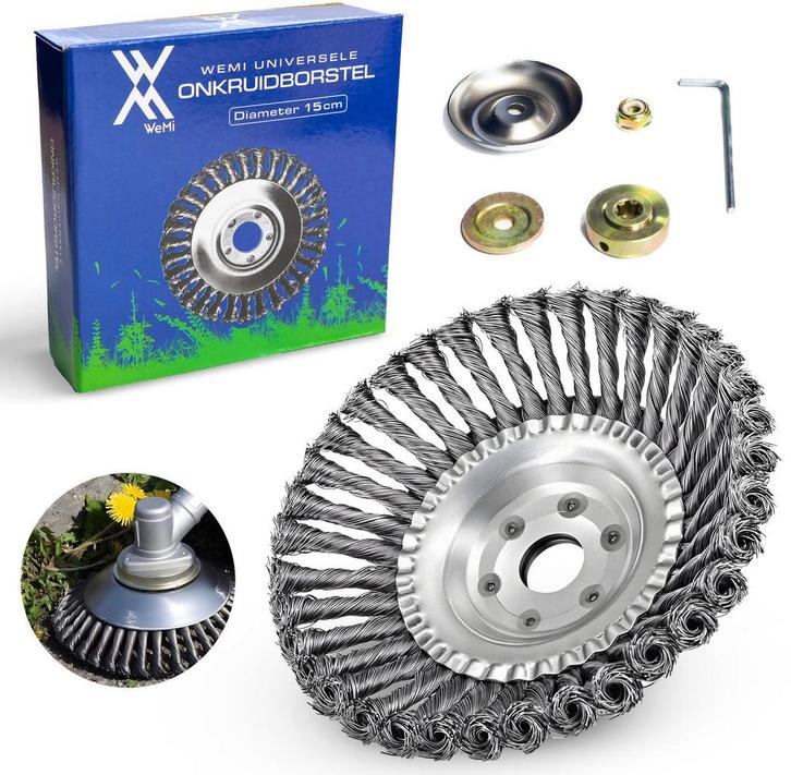 Universele Stalen Onkruidborstel voor bosmaaier benzine en, Tuin en Terras, Hand-tuingereedschap, Verzenden