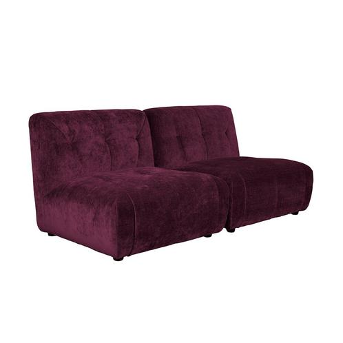 *WOONWINKEL* Dutchbone Giada 2-zits Module Plum, Huis en Inrichting, Banken | Bankstellen, Nieuw, Verzenden