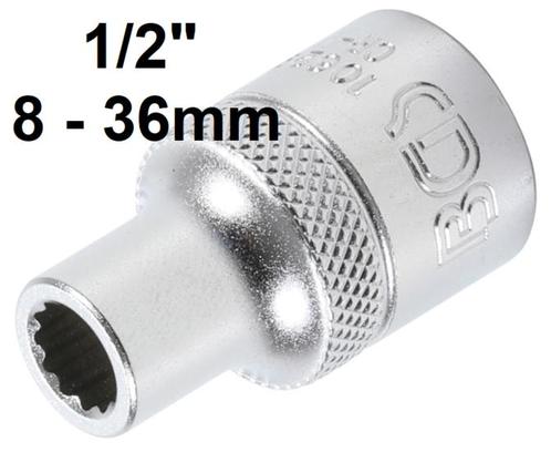 Bgs Technic 1/2 losse dop 12-kant 8-36mm, Auto diversen, Autogereedschap, Verzenden