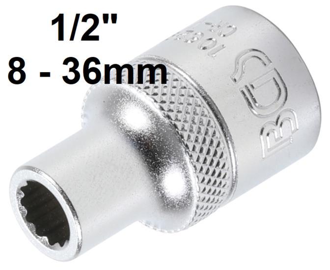 Bgs Technic 1/2 losse dop 12-kant 8-36mm, Auto diversen, Autogereedschap, Verzenden