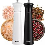 Ruhhy Peper- en Zoutmolen Set – Hout & Keramisch Mechanis., Ophalen of Verzenden, Nieuw