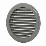 Europlast kunststof schoepenrooster rond grijs Ø 100mm –, Doe-het-zelf en Verbouw, Ventilatie en Afzuiging, Ophalen of Verzenden