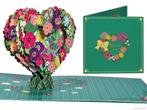 Pop-up kaart Bloemen in hartvorm - Bedankkaart, Nieuw, Verzenden