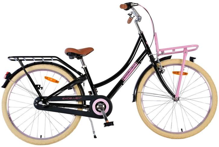 Volare Excellent Kinderfiets - Meisjes - 24 inch - Zwart - 3, Fietsen en Brommers, Fietsen | Meisjes, 24 inch, Nieuw, Verzenden