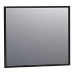 Brauer Onyx Spiegel - 80 cm - Rechthoekig - Zwart Geborsteld, Ophalen of Verzenden, Nieuw