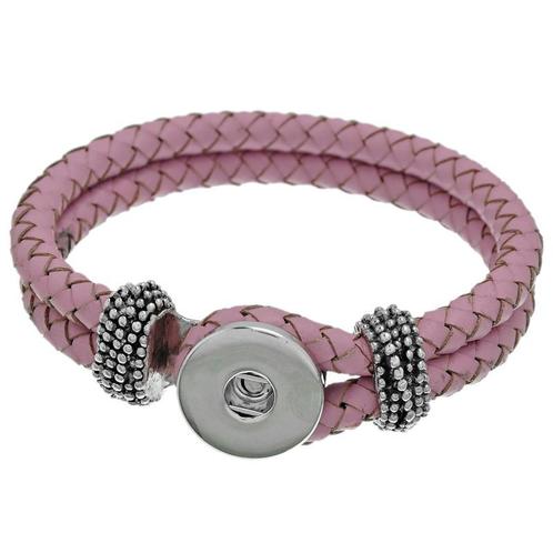 Fako Bijoux® - Armband Voor Click Buttons - Gevlochten -, Sieraden, Tassen en Uiterlijk, Armbanden, Verzenden