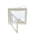 MPK Dakluik 40x40cm Grijs Kader+Combirollo, Nieuw