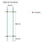 Designradiator TVS Giso RVS 120x67 cm, Ophalen of Verzenden, Nieuw