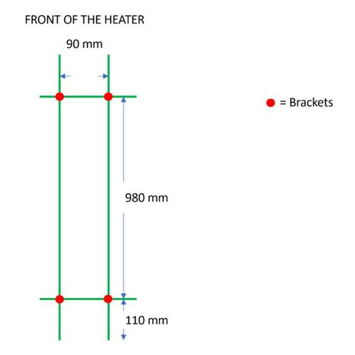 Designradiator TVS Giso RVS 120x67 cm, Doe-het-zelf en Verbouw, Sanitair, Ophalen of Verzenden