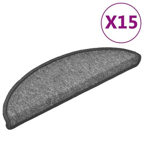 15 Trapmatten Donkergrijs | Retourdeal - Design & Grip, Huis en Inrichting, Stoffering | Vloerbedekking, Grijs, Nieuw, Tapijt
