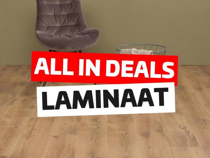 ALL-IN DEAL | Laminaat + leggen + ondervloer + bezorging €20, Huis en Inrichting, Stoffering | Vloerbedekking, Wit, Crème, Beige