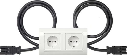 Gira Standaard 55 Dubbele SCHUKO Stopcontact Met Frame -, Doe-het-zelf en Verbouw, Elektra en Kabels, Overige typen, Nieuw, Verzenden