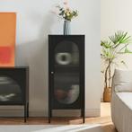 Metalen kast Karlskrona 101,5x42,5x40 cm zwart [en.casa], Verzenden, Nieuw in verpakking