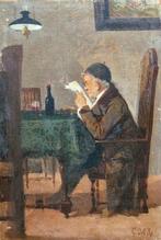 Giovanni del Re (1829-1915) - Uomo in lettura