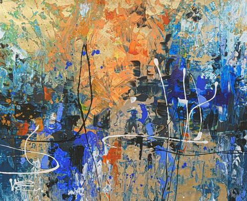 Violeta Endo - Sunset Glow. XXL, Antiek en Kunst, Kunst | Schilderijen | Modern