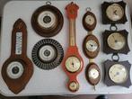 Diverse barometers weerstations (6) - hout glas koper leer