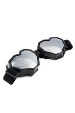 Goggles Hartjes Skibril Bril Zwart Montuur Zilveren Spiegelg, Kleding | Heren, Ophalen of Verzenden, Nieuw, Overige maten, Carnaval
