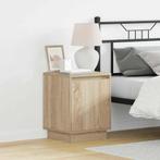 vidaXL Nachtkastje 2 pcs Sonoma eiken 39 x 34.5 x 50 cm, Minder dan 45 cm, Verzenden, Nieuw, Minder dan 55 cm