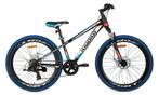 Supersuper Kiyoko 24 Inch Mountainbike Zwart Blauw 6 Speed, Fietsen en Brommers, Fietsen | Jongens, Nieuw, Ophalen of Verzenden