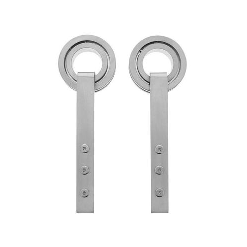 Intersteel Set van 2 hangrollen Modern 25,5cm - RVS, Doe-het-zelf en Verbouw, Deuren en Horren, Nieuw, Verzenden