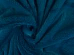 Kortharig bont stof – Petrol, Blauw, 120 cm of meer, Ophalen of Verzenden, Polyester