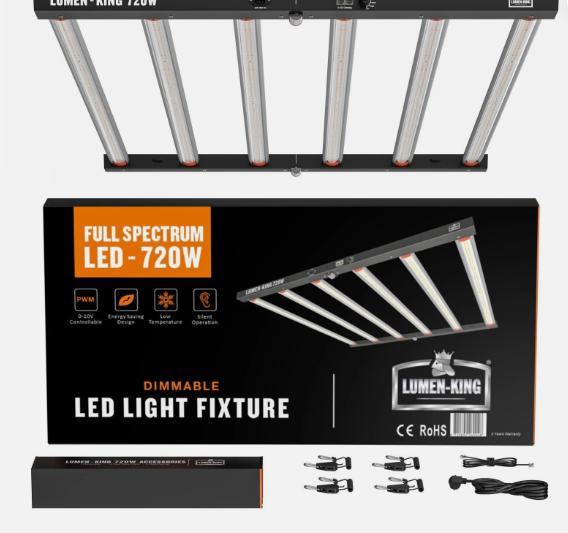 LUMEN KING  720W LED  ECO V2 Plug & Play, Doe-het-zelf en Verbouw, Bouwverlichting