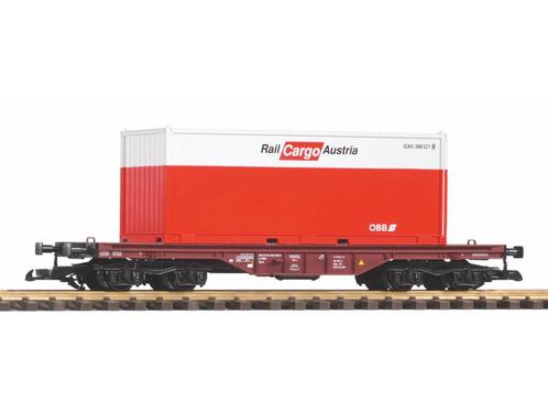 PIKO 37011 G Flachwagen ÖBB V mit 20 Container (grootspoor, Hobby en Vrije tijd, Modeltreinen | Overige schalen, Overige typen