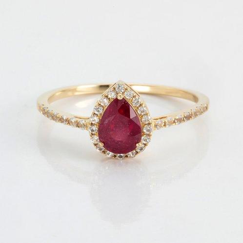 Zonder Minimumprijs - Ring - 14 karaat Geel goud - 1.46ct., Sieraden, Tassen en Uiterlijk, Ringen