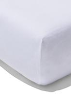 HEMA Hoeslaken zacht katoen 90x200 wit, Verzenden, Nieuw, Wit
