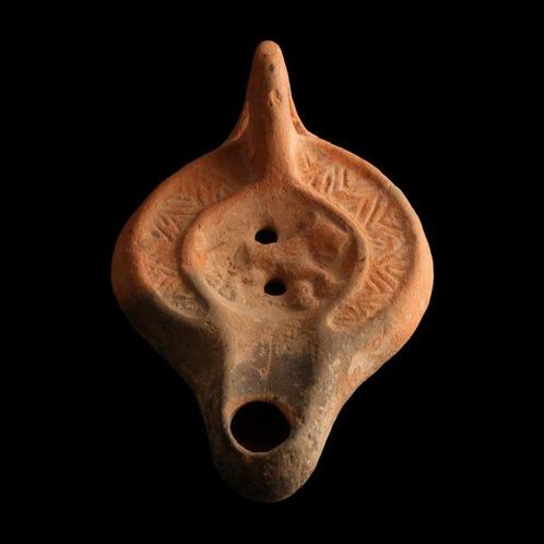 Oud-Romeins Terracotta Lantaarn met Leeuw, Antiek en Kunst, Antiek | Overige Antiek