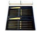 Laguiole - 12x Steak Knives - Gold - style de -