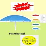 strandparasol 150 cm diverse kleuren, Ophalen of Verzenden, Nieuw