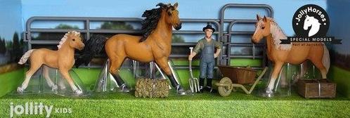 JollyHorses: Quarter Horse Bay + Palomino paard + veulen + h, Kinderen en Baby's, Speelgoed | Overig, Ophalen of Verzenden