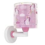 Roze kinderkamer wandlamp kunststof, Unicorn, Kinderen en Baby's, Ophalen of Verzenden, Nieuw