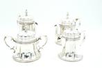 Koffie- en theeservies (4) - .833 zilver - DECO, Antiek en Kunst, Antiek | Goud en Zilver
