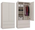 Kledingkast creme 90 cm met legplanken en roedestang Creme, Huis en Inrichting, Verzenden, Nieuw, 50 tot 100 cm, 150 tot 200 cm