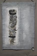 Kalkdoek wol vlecht grey wash 100 cm, Nieuw, Ophalen of Verzenden