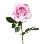Kunstbloem roos Carol roze 37 cm - Kunst rozen, Ophalen of Verzenden