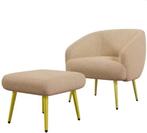 Relaxfauteuil Sherpa – Luxe Stoel met Voetenbank en Gouden P, Huis en Inrichting, Stoelen, Verzenden, Nieuw