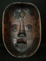 Noh masker - Hout, Kunstenaar: Maeda  - Noh-mask - Manbi, Antiek en Kunst