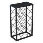 [en.casa] Wijnrek Amasia 68x40x22 cm zwart, Huis en Inrichting, Woonaccessoires | Wijnrekken, Verzenden, Nieuw