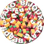 Fako Bijoux - Klei Kralen Appel Geel/Rood - Figuurkralen -, Hobby en Vrije tijd, Verzenden, Nieuw