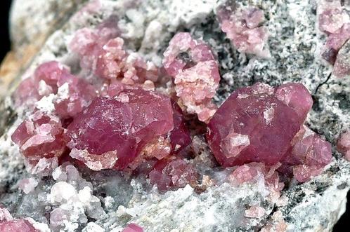ZELDZAME kersenroze Grossulaar uit Mexico - Verscheidenheid, Verzamelen, Mineralen en Fossielen