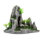 Steile rotsen met tempel / Aquarium decoratie As-920, Dieren en Toebehoren, Vissen | Aquaria en Toebehoren, Verzenden, Nieuw