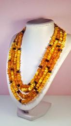 Lange Baltische barnsteenketting - Barnsteen - Unique design, Nieuw