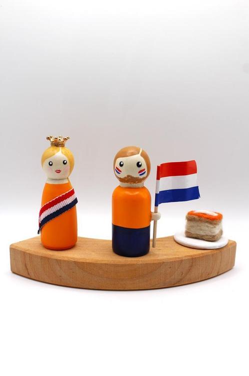 Jaarring steker koningsdag - Willem, Kinderen en Baby's, Speelgoed | Houten speelgoed, Overige typen, Nieuw, Ophalen of Verzenden