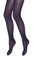 Panty - Argyle - Marine - Geruit motief, Kleding | Dames, Leggings, Maillots en Panty's, Verzenden, Nieuw