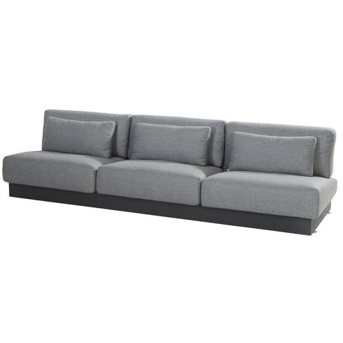 Ibiza modulair 3-zitsbank antraciet 4 Seasons Outdoor, Tuin en Terras, Tuinsets en Loungesets, Nieuw, Aluminium, Ophalen of Verzenden
