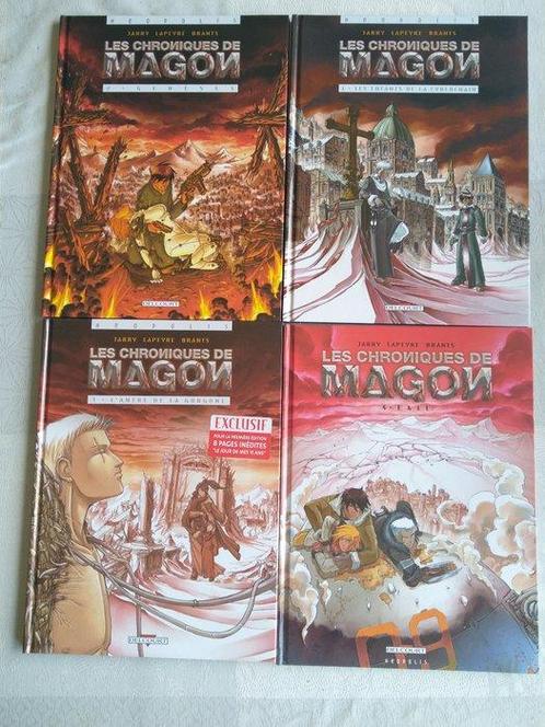Les Chroniques de Magon T1 à T4 + 2x dédicace - 4x C - 4, Boeken, Stripboeken