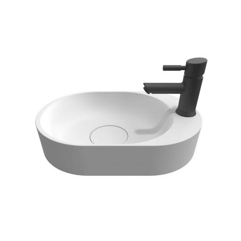 Waskom Riho Essence Ovaal Met Kraangat 48x32 cm Mat Wit, Doe-het-zelf en Verbouw, Sanitair, Overige typen, Nieuw, Ophalen of Verzenden